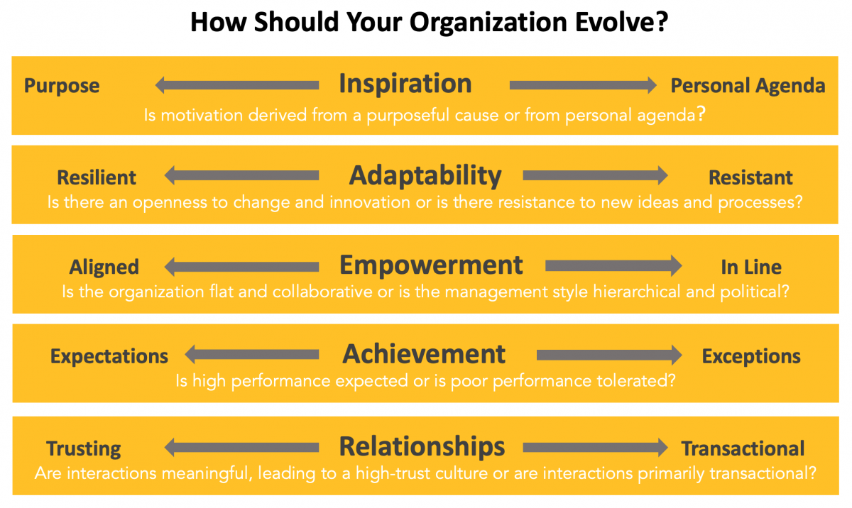 How Should Your Organization Evolve Diagram